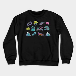 Climbing device. I love climbing Crewneck Sweatshirt